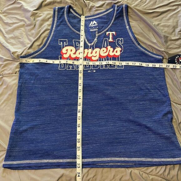NEW Women's Texas Rangers Blue Tank Large NWT - Picture 9 of 9